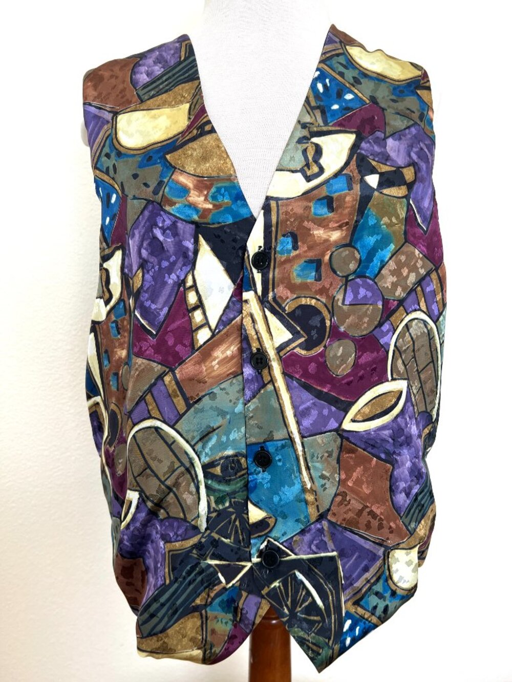 90's Funky Abstract Vest - Unisex - Size Medium